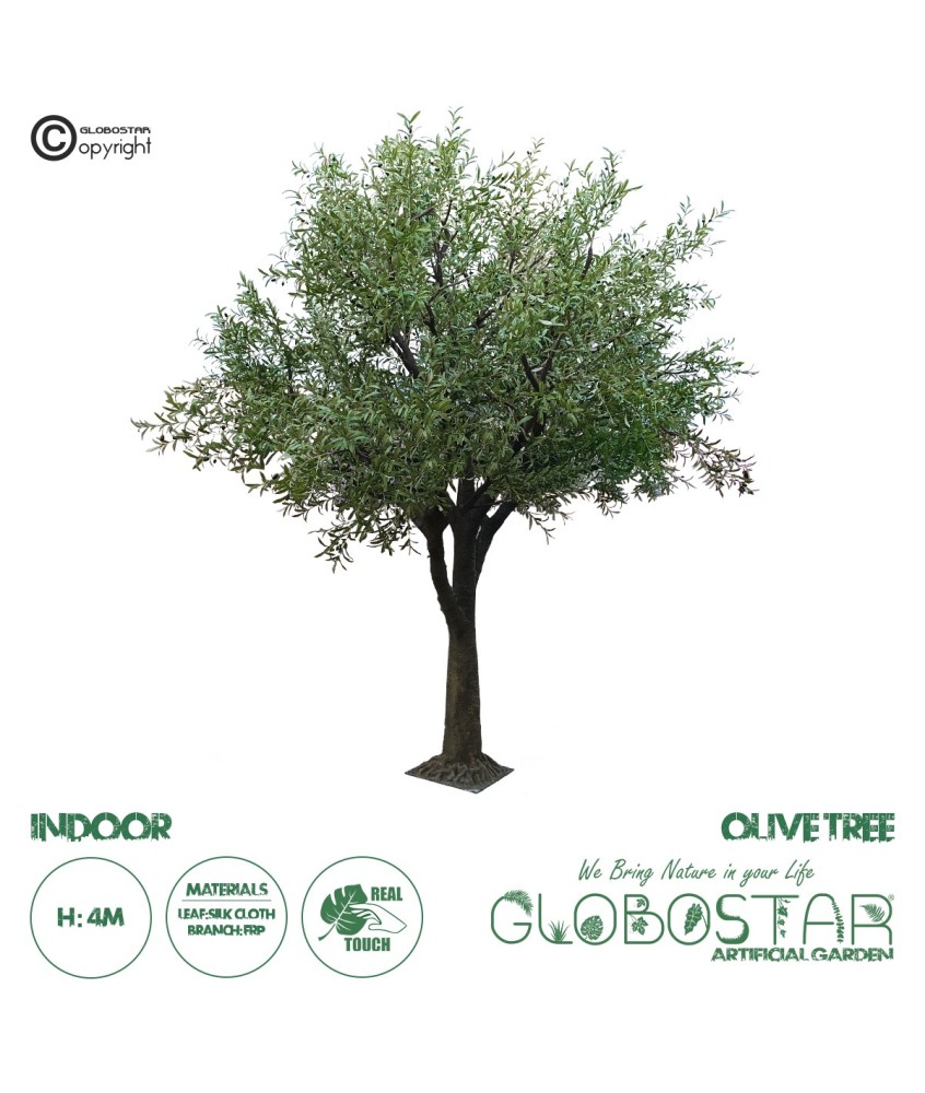 GloboStar® Artificial Garden OLIVE TREE 20161 Τεχνητό Διακοσμητικό Δέντρο Ελιά Υ400cm